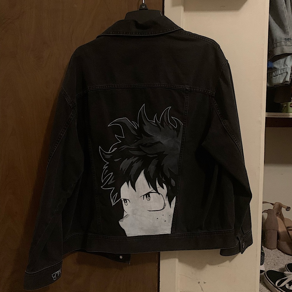 Painted denim jacket